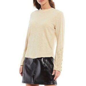 NEW Free People Tan Hooked On You Cuff Top Size XS